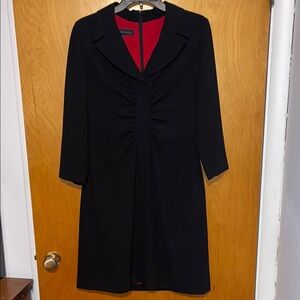 Anne Klein Black Dress with Red Lining